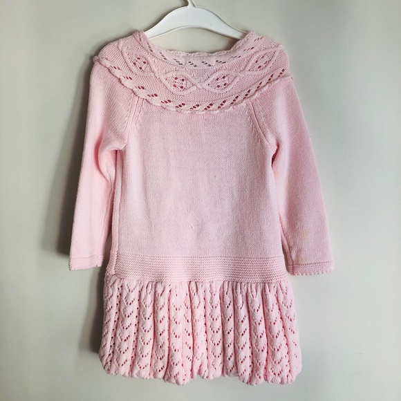 Pink Knit Dress & Hat - Picture 2 of 3